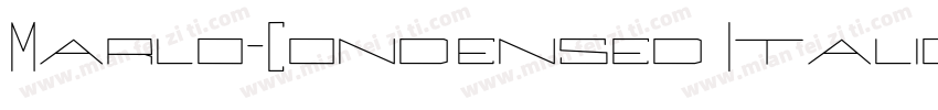 Marlo-Condensed Italic字体转换